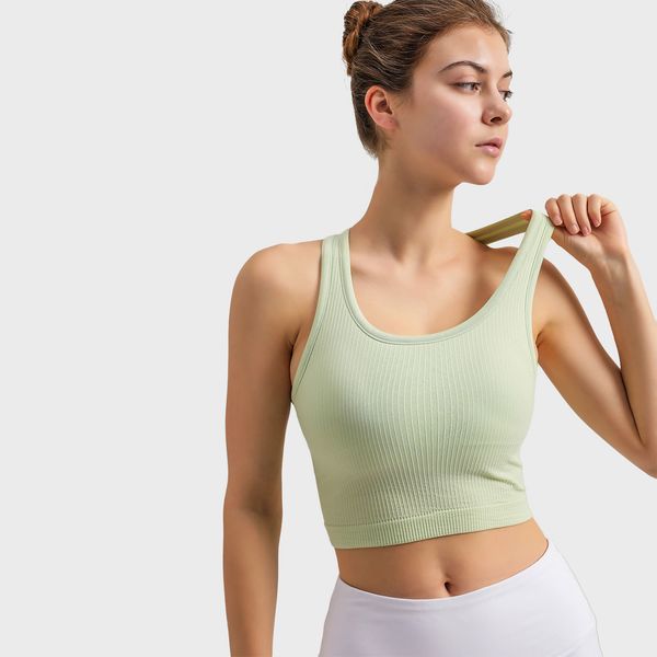 l-8251 ribbed tank i back yoga bra breathable vest light support sports bra with removable cups
l-8251 ribbed tank i back yoga bra breathable vest light support sports bra with removable cups