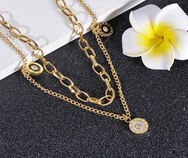 luxury double layered 18k gold round pendant necklace white black shell jewelry3674707, Silver
luxury double layered 18k gold round pendant necklace white black shell jewelry3674707, Silver