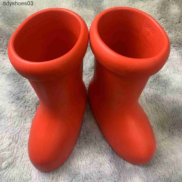 mschf big red boot spring new high barrel thick sole men's and women's elevated big head rain boots astro wood big red boots, Black
mschf big red boot spring new high barrel thick sole men's and women's elevated big head rain boots astro wood big red boots, Black