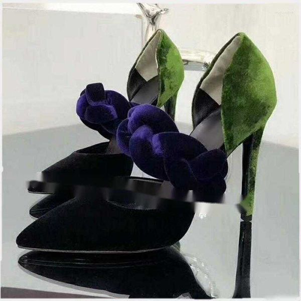 dress shoes mixed colours suede women's pumps pointed toe slip-on high heels fashion ladies twist waved stilettos party, Black
dress shoes mixed colours suede women's pumps pointed toe slip-on high heels fashion ladies twist waved stilettos party, Black