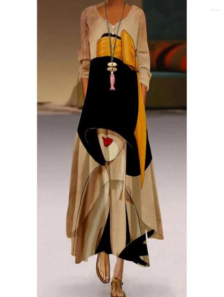 casual dresses women long sleeve shirt dress autumn printed ol laides loose party maxi vestido8573569, Black;gray
casual dresses women long sleeve shirt dress autumn printed ol laides loose party maxi vestido8573569, Black;gray
