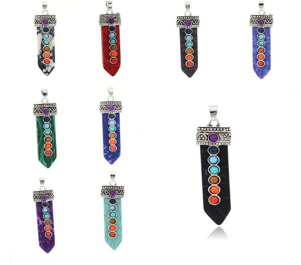 natural stone pendant necklace gemstone rhinestones chic jewelry sword point chakra healing reiki crystal hexagonal chakra pendant9559057, Silver
natural stone pendant necklace gemstone rhinestones chic jewelry sword point chakra healing reiki crystal hexagonal chakra pendant9559057, Silver