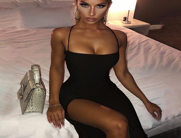 long backless maxi dress women spaghetti strap high split bodycon bandage summer dress elegant slim party dress vestidos1689960, Black;gray
long backless maxi dress women spaghetti strap high split bodycon bandage summer dress elegant slim party dress vestidos1689960, Black;gray