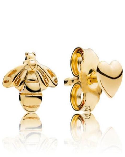 original 925 sterling silver earring golden bee and heart studs earrings for women wedding party gift fashion jewelry1203692, Golden;silver
original 925 sterling silver earring golden bee and heart studs earrings for women wedding party gift fashion jewelry1203692, Golden;silver
