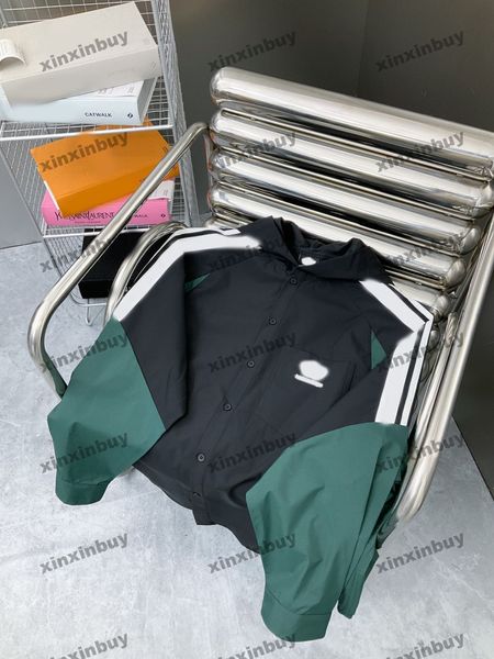 xinxinbuy men designer coat jacket windbreaker panelled letter print color long sleeve women gray black khaki green red xs-2xl, Black;brown
xinxinbuy men designer coat jacket windbreaker panelled letter print color long sleeve women gray black khaki green red xs-2xl, Black;brown