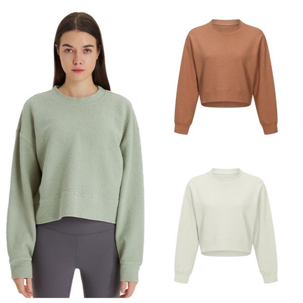 ll women's yoga set sweatshirt loose long sleeve open navel fitness training high elastic sweatshirt running top
ll women's yoga set sweatshirt loose long sleeve open navel fitness training high elastic sweatshirt running top