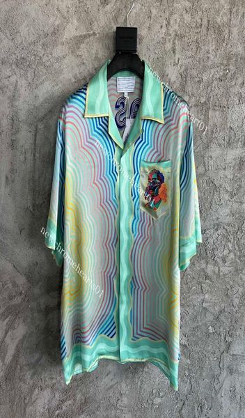 2022ss new a emerald king gradient silk short sleeve shirt hawaii men designer shorts summer beach print 1005209, White;black
2022ss new a emerald king gradient silk short sleeve shirt hawaii men designer shorts summer beach print 1005209, White;black
