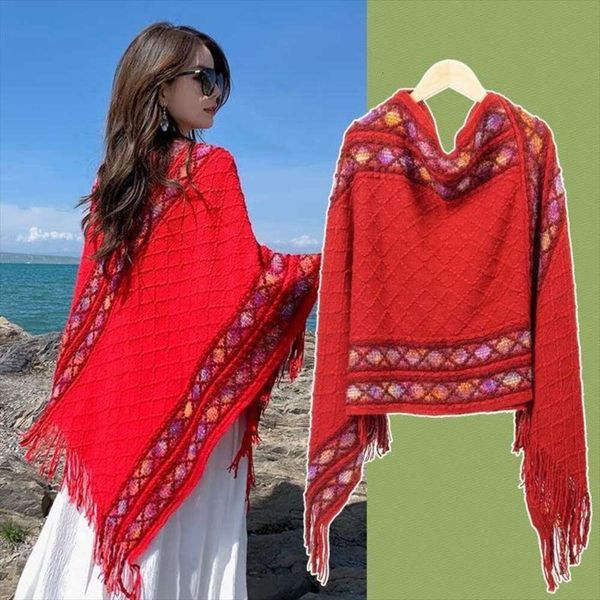 folk style scarf turtleneck shawl womens thin yunnan qinghai grassland tourism wear seaside beach, Blue;gray
folk style scarf turtleneck shawl womens thin yunnan qinghai grassland tourism wear seaside beach, Blue;gray