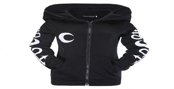 women gothic punk zipper hoodie sweatshirt ladies hooded coat jacket sports 5874831, Black
women gothic punk zipper hoodie sweatshirt ladies hooded coat jacket sports 5874831, Black