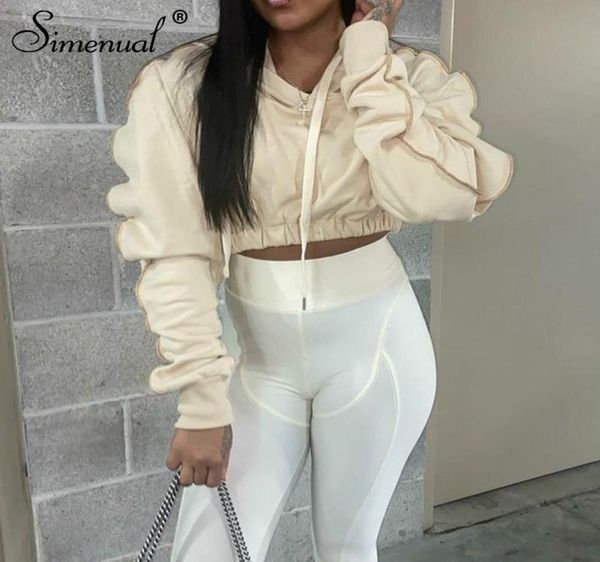simenual casual warm long sleeve crop hoodies women solid fleece fall winter 2020 sweatshirts streetwear sportswear workout 355901, Black
simenual casual warm long sleeve crop hoodies women solid fleece fall winter 2020 sweatshirts streetwear sportswear workout 355901, Black