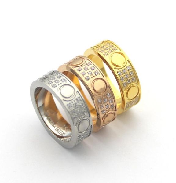 europe america fashion style men lady women titanium steel engraved ca initials six screw settings three row diamond lovers rings 6651657, Slivery;golden
europe america fashion style men lady women titanium steel engraved ca initials six screw settings three row diamond lovers rings 6651657, Slivery;golden