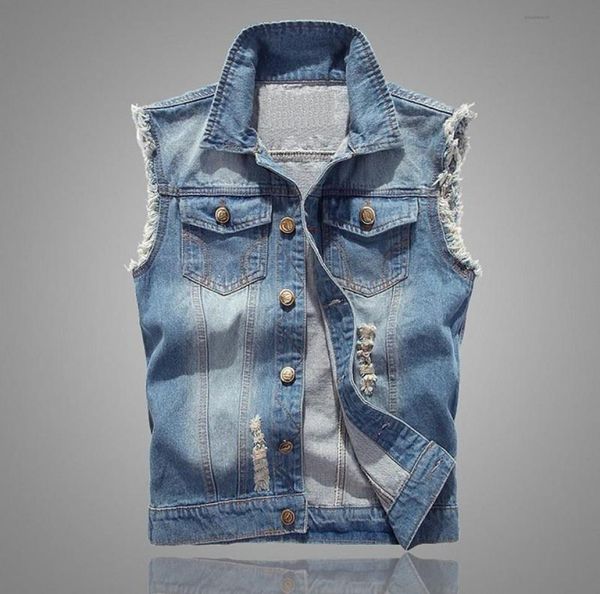 plus size button coats mens ripped vest and jacket casual denim vests men retro sleeveless slim fit male jeans tank 513938, Black;white
plus size button coats mens ripped vest and jacket casual denim vests men retro sleeveless slim fit male jeans tank 513938, Black;white