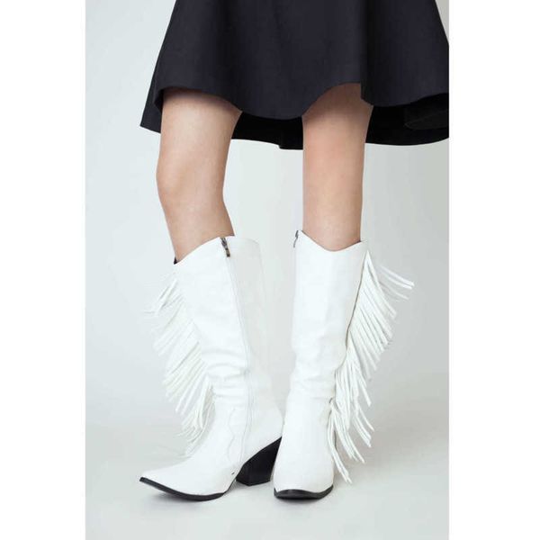 boots long womens winter new fashion tassel high thick heel pointy 221013, Black
boots long womens winter new fashion tassel high thick heel pointy 221013, Black