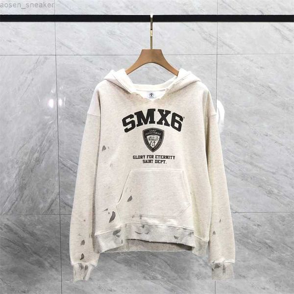 the new leisure saint michael damaged men hoodie smx6 letter printing pullover simple comfortable popular clothing, Black
the new leisure saint michael damaged men hoodie smx6 letter printing pullover simple comfortable popular clothing, Black
