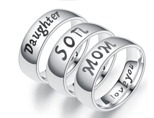 engraving text love mom dad son daughter stainless steel ring couple rings for women and men family couples jewelry9730113, Silver
engraving text love mom dad son daughter stainless steel ring couple rings for women and men family couples jewelry9730113, Silver