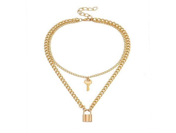 european and american creative fashion geometric accessories retro key and lock shaped pendant necklace for women jewelry gifts7463531, Silver
european and american creative fashion geometric accessories retro key and lock shaped pendant necklace for women jewelry gifts7463531, Silver