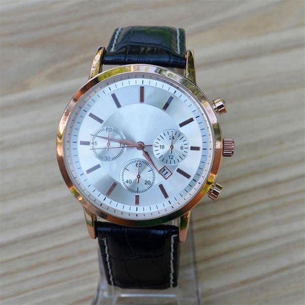 fashion brand watches men style leather strap quartz wrist watch ar03270u, Slivery;brown
fashion brand watches men style leather strap quartz wrist watch ar03270u, Slivery;brown