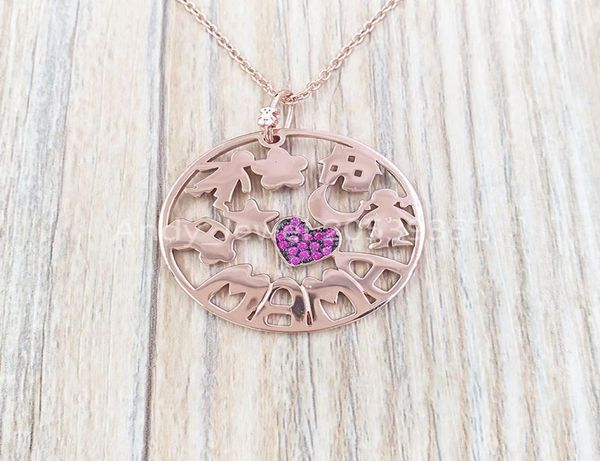 authentic 925 sterling silver pendants bear mama necklace in rose gold vermeil with ruby and black cord fits european bear jewelry7563391
authentic 925 sterling silver pendants bear mama necklace in rose gold vermeil with ruby and black cord fits european bear jewelry7563391