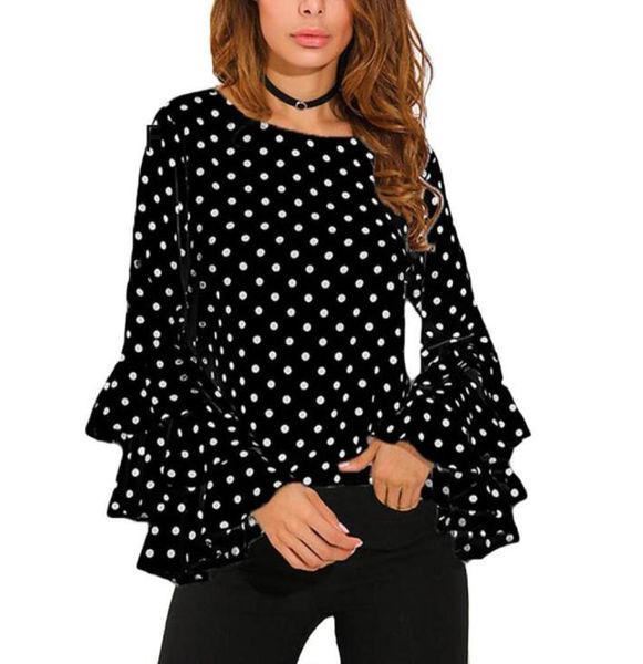 women polka dot ruffle blouses plus size 3xl 4xl 5xl long sleeves oneck elegant ladies casual office shirt female tunics5820207, White
women polka dot ruffle blouses plus size 3xl 4xl 5xl long sleeves oneck elegant ladies casual office shirt female tunics5820207, White