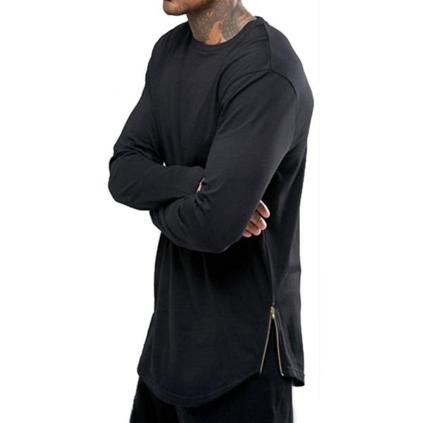 fashion street wear t shirt men extend swag side zip t shirt super longline long sleeve tshirt with curve hem and zip2121206, White;black
fashion street wear t shirt men extend swag side zip t shirt super longline long sleeve tshirt with curve hem and zip2121206, White;black
