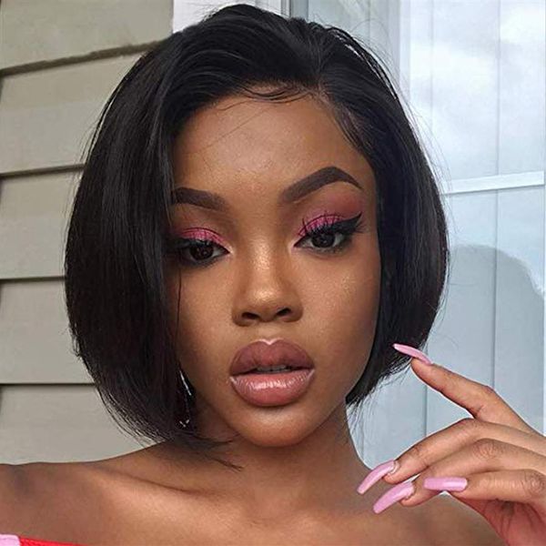 glueless full lace wig pre plucked lace front wigs for black women short straight bob brazilian human hair1752, Black;brown
glueless full lace wig pre plucked lace front wigs for black women short straight bob brazilian human hair1752, Black;brown