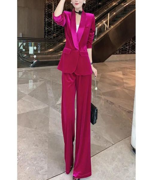 women039s two piece pants velvet formal uniform designs pantsuits elegant women business work wear long sleeve aut2048175, White
women039s two piece pants velvet formal uniform designs pantsuits elegant women business work wear long sleeve aut2048175, White