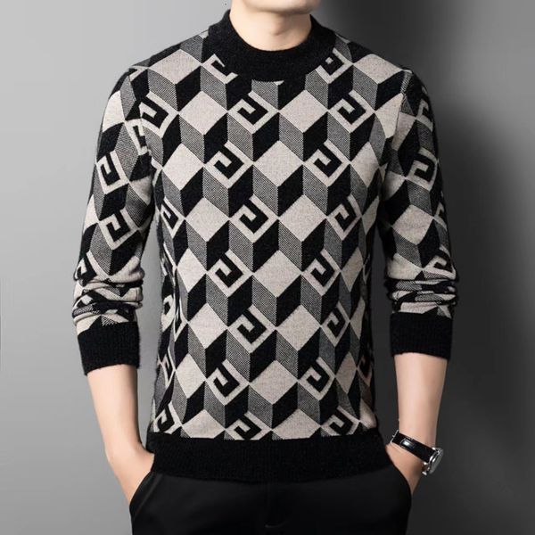 men's sweaters plush chenille mens sweater fall winter korean version thick warm knitwear trendy fleece round neck pullovers 230831, White;black
men's sweaters plush chenille mens sweater fall winter korean version thick warm knitwear trendy fleece round neck pullovers 230831, White;black
