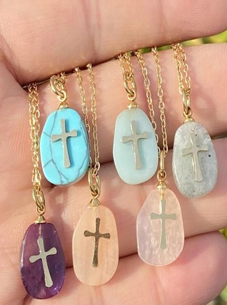 women039s natural stone cross necklace gold chains fashion jewelry for women will and sandy1775257, Silver
women039s natural stone cross necklace gold chains fashion jewelry for women will and sandy1775257, Silver