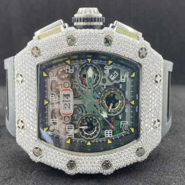 mechanical watches richads mille 18 carat vvs1+white moisonite diamond round cut auto luxury mens watch, Slivery;golden
mechanical watches richads mille 18 carat vvs1+white moisonite diamond round cut auto luxury mens watch, Slivery;golden