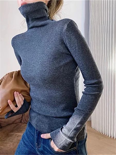 women's sweater solid color slim wool blended autumn 2023 ladies turtleneck long sleeve knitted pullover 230831, White;black
women's sweater solid color slim wool blended autumn 2023 ladies turtleneck long sleeve knitted pullover 230831, White;black