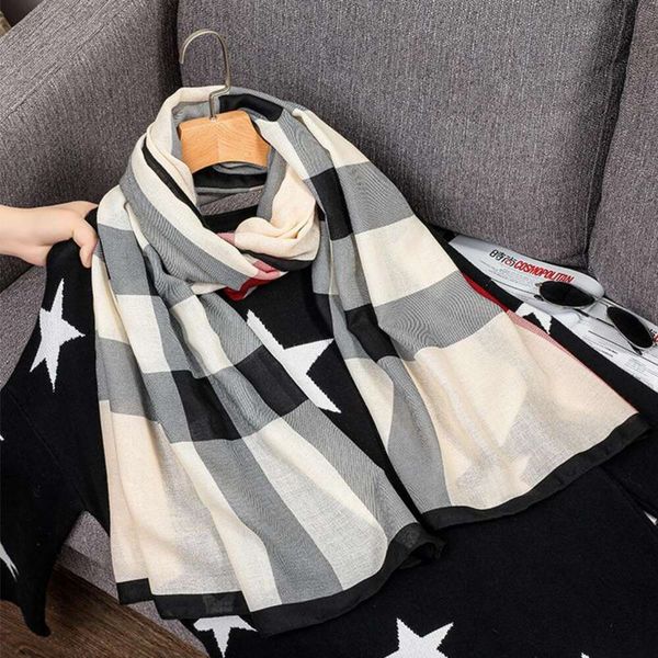 korean cotton scarf womens spring and autumn thin style fashionable temperament large shawl high grade sense of all, Blue;gray
korean cotton scarf womens spring and autumn thin style fashionable temperament large shawl high grade sense of all, Blue;gray