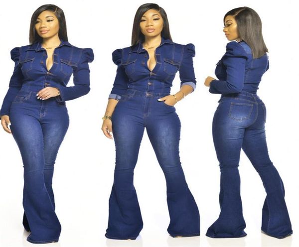 plus size s5xl women jeans jumpsuit buttons turn down collar puff long sleeve slim flare romper denim overalls240k4870150, Black;white
plus size s5xl women jeans jumpsuit buttons turn down collar puff long sleeve slim flare romper denim overalls240k4870150, Black;white