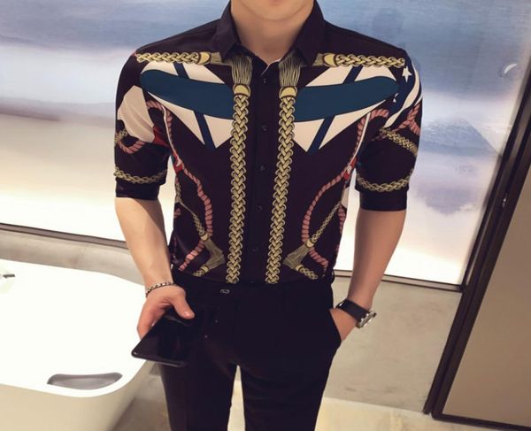 fashion print shirt men 2020 summer casual slim fit streetwear social dress shirts camisa masculina night club bar blusa homme6147027, White;black
fashion print shirt men 2020 summer casual slim fit streetwear social dress shirts camisa masculina night club bar blusa homme6147027, White;black