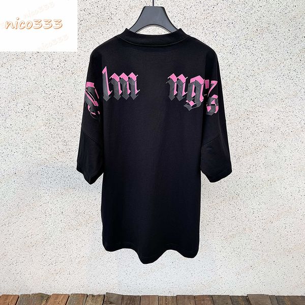 23ss new black pink foam letters printed pattern cotton round neck loose hundred street men women short sleeved batshirt, White;black
23ss new black pink foam letters printed pattern cotton round neck loose hundred street men women short sleeved batshirt, White;black