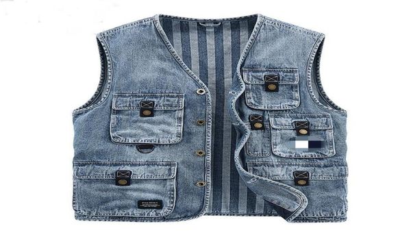 men039s vests mens cargo denim vest multi pockets sleeveless jacket fashion washed jeans waistcoats for male9265024, Black;white
men039s vests mens cargo denim vest multi pockets sleeveless jacket fashion washed jeans waistcoats for male9265024, Black;white