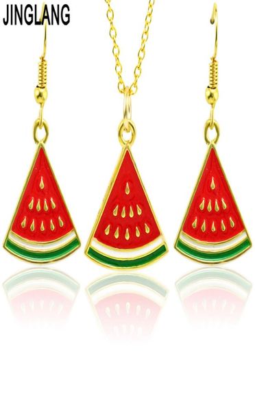 jinglang bright style watermelon pendant necklace earrings jewelry set alloy fruit women party wedding dress accessories2986332, Silver
jinglang bright style watermelon pendant necklace earrings jewelry set alloy fruit women party wedding dress accessories2986332, Silver