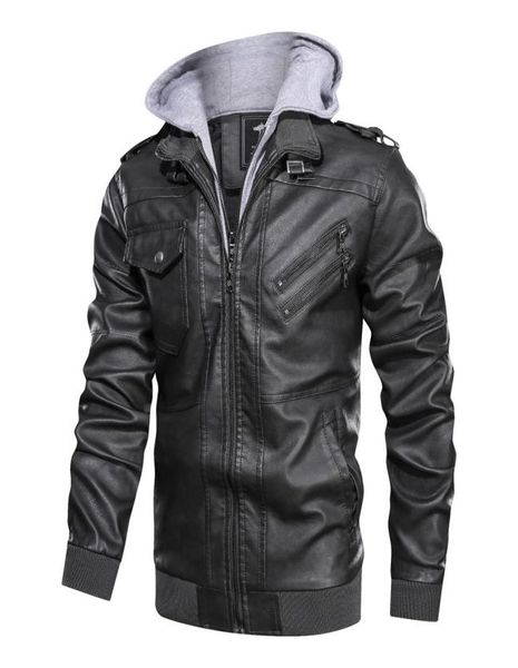 mens designer jackets imitation leather coat autumn winter hoodie motorcycle loose leather jackets biker male hooded coats casual 9253683, Black;brown
mens designer jackets imitation leather coat autumn winter hoodie motorcycle loose leather jackets biker male hooded coats casual 9253683, Black;brown