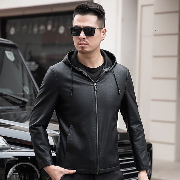 men's leather faux yn2261 spring and autumn thin youth jacket plus velvet hooded casual wear fashion available in thickness 230831, Black
men's leather faux yn2261 spring and autumn thin youth jacket plus velvet hooded casual wear fashion available in thickness 230831, Black