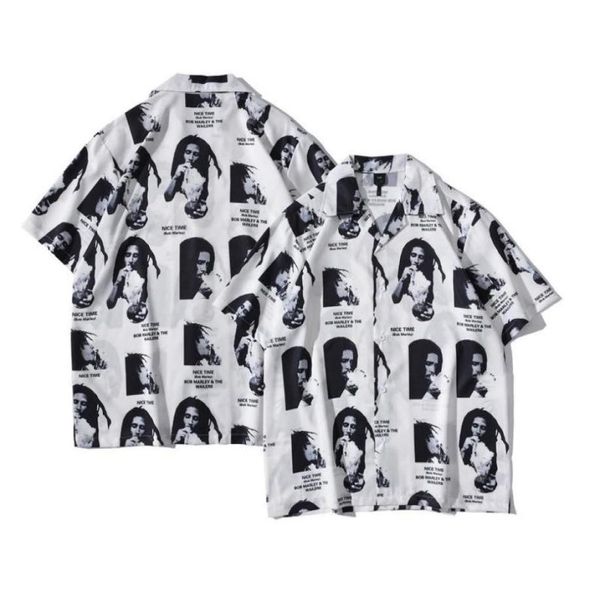 high street hiphop trend shirt vintage loose graffiti pattern shortsleeved shirts trendy brand men and women couple8581595, White;black
high street hiphop trend shirt vintage loose graffiti pattern shortsleeved shirts trendy brand men and women couple8581595, White;black