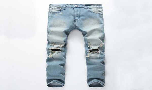 men casual jeans denim pants straight distressed ripped vintage knees holes middle waist regular8323246, Blue
men casual jeans denim pants straight distressed ripped vintage knees holes middle waist regular8323246, Blue