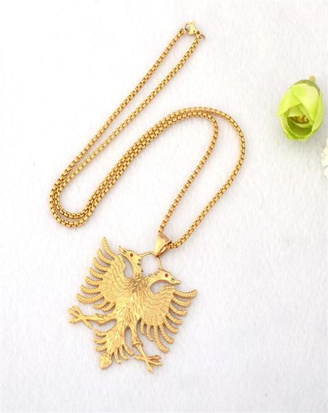 soitis albania flag eagle pendants russian emblem necklace coat of arms double headed eagle stainless steel pendants chain 21032323235819, Silver
soitis albania flag eagle pendants russian emblem necklace coat of arms double headed eagle stainless steel pendants chain 21032323235819, Silver