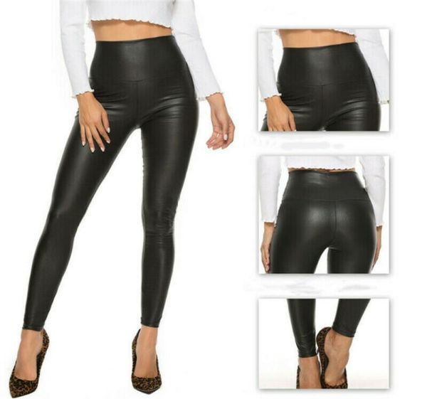 women legging skinny faux leather stretchy pants pencil trousers casual high waist slim solid black leggings1186903
women legging skinny faux leather stretchy pants pencil trousers casual high waist slim solid black leggings1186903