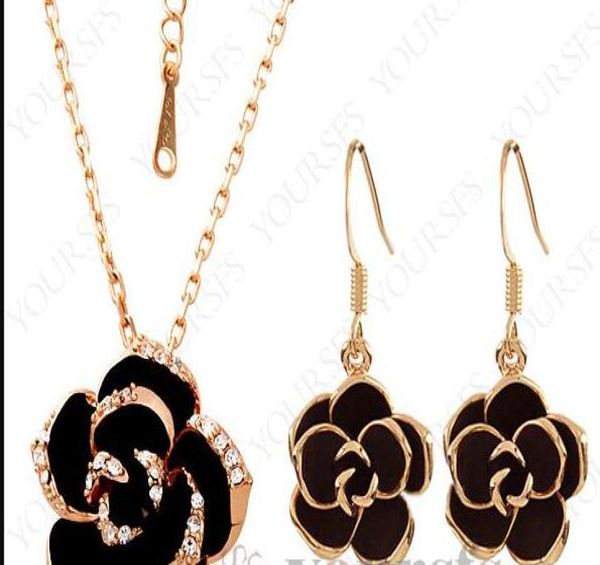 rose gold plated use crystal necklaceearring gemstones jewelryflash black flower pendant necklace2798462
rose gold plated use crystal necklaceearring gemstones jewelryflash black flower pendant necklace2798462