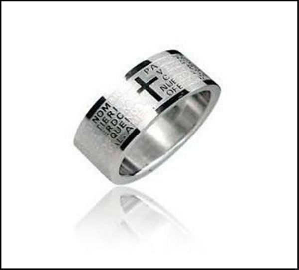 cross bible scripture titanium steel stainless steel ring concave convex corrosion ring men and women whole2873592, Silver
cross bible scripture titanium steel stainless steel ring concave convex corrosion ring men and women whole2873592, Silver