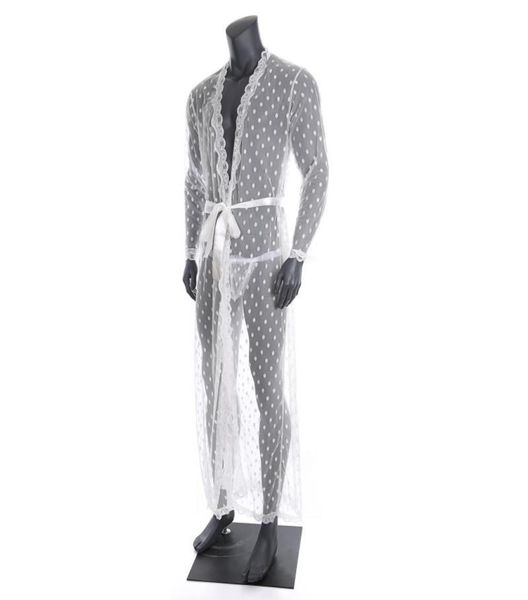 men039s sleepwear mens long robe transparent lace cardigan bathrobe onepiece lungewear nightwear with tback belt7796762, Black;brown
men039s sleepwear mens long robe transparent lace cardigan bathrobe onepiece lungewear nightwear with tback belt7796762, Black;brown