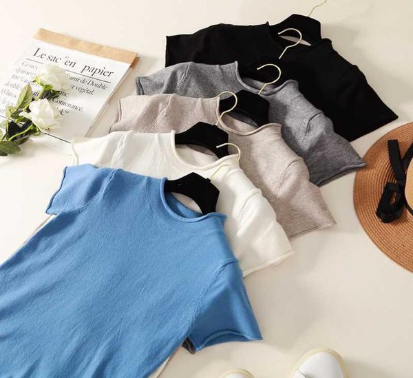 breif half turtleneck solid sweater women short sleeve pullover thin knitted sweaters 2019 autumn new arrival slim basic 9000388, White;black
breif half turtleneck solid sweater women short sleeve pullover thin knitted sweaters 2019 autumn new arrival slim basic 9000388, White;black