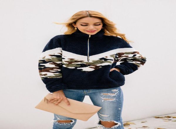 fashionpatchwork pullover long sleeve zipper sherpa sweatshirt soft fleece camouflage camo outwear with pockets hoodie coat 7258305, Black
fashionpatchwork pullover long sleeve zipper sherpa sweatshirt soft fleece camouflage camo outwear with pockets hoodie coat 7258305, Black