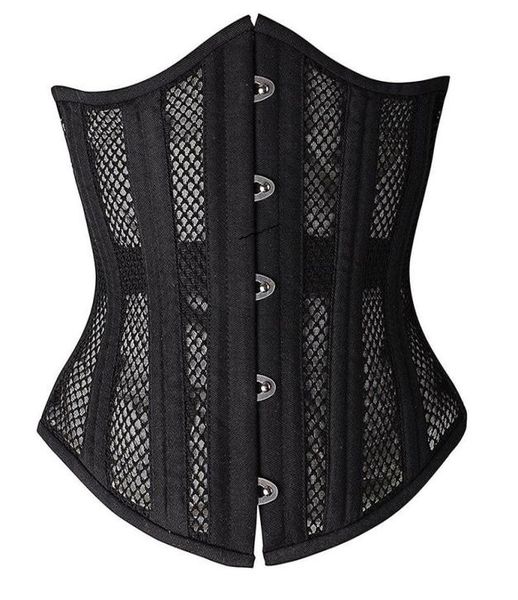 24 steel bones women mesh instant shape waist trainer underbust corset body shapers 28cm height torso girdles waist slimming belt 8861709, Black;white
24 steel bones women mesh instant shape waist trainer underbust corset body shapers 28cm height torso girdles waist slimming belt 8861709, Black;white