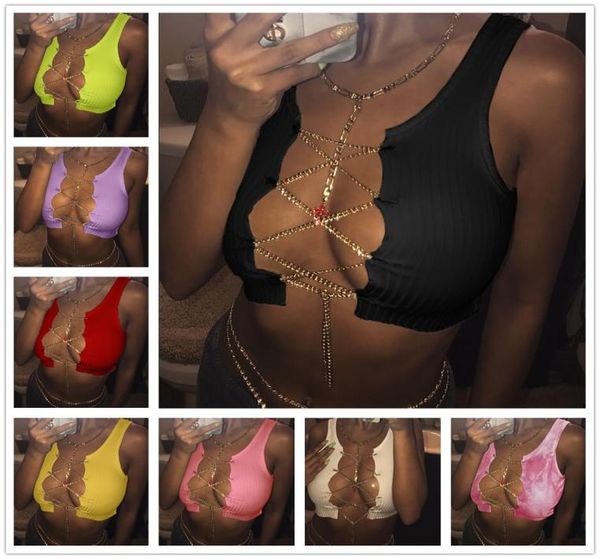 rs women vest metal chain strap tshirt fold split fork breast wrapping short sleeve casual shirts solid color6646545, White
rs women vest metal chain strap tshirt fold split fork breast wrapping short sleeve casual shirts solid color6646545, White