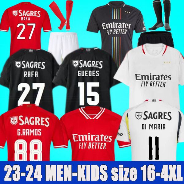 23 24 benfica di maria soccer jerseys seferovic waldschmidt pizzi rafa g.ramos 2023 2024 home away men kids kit football shirts otamendi kok, Black;yellow
23 24 benfica di maria soccer jerseys seferovic waldschmidt pizzi rafa g.ramos 2023 2024 home away men kids kit football shirts otamendi kok, Black;yellow
